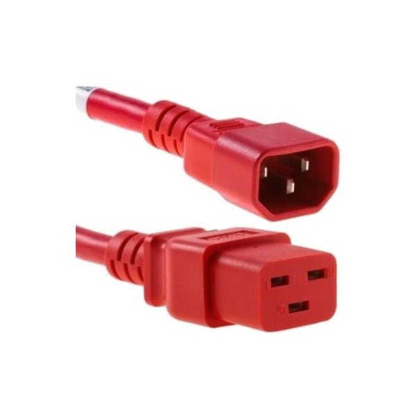 Unc Group Power Cord C14-C19 15Amp 250V Sjt 14/3 A PWCD-C14C19-15A-03F-RED - main